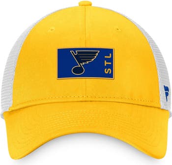Men's St. Louis Blues Fanatics Branded Navy Authentic Pro Road Stack Logo  Flex Hat