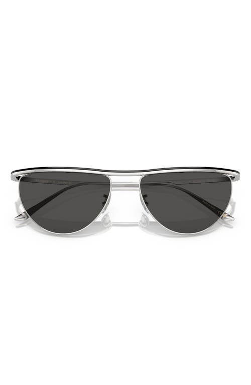 Shop Oliver Peoples X Khaite 1984c 56mm Irregular Sunglasses In Grey