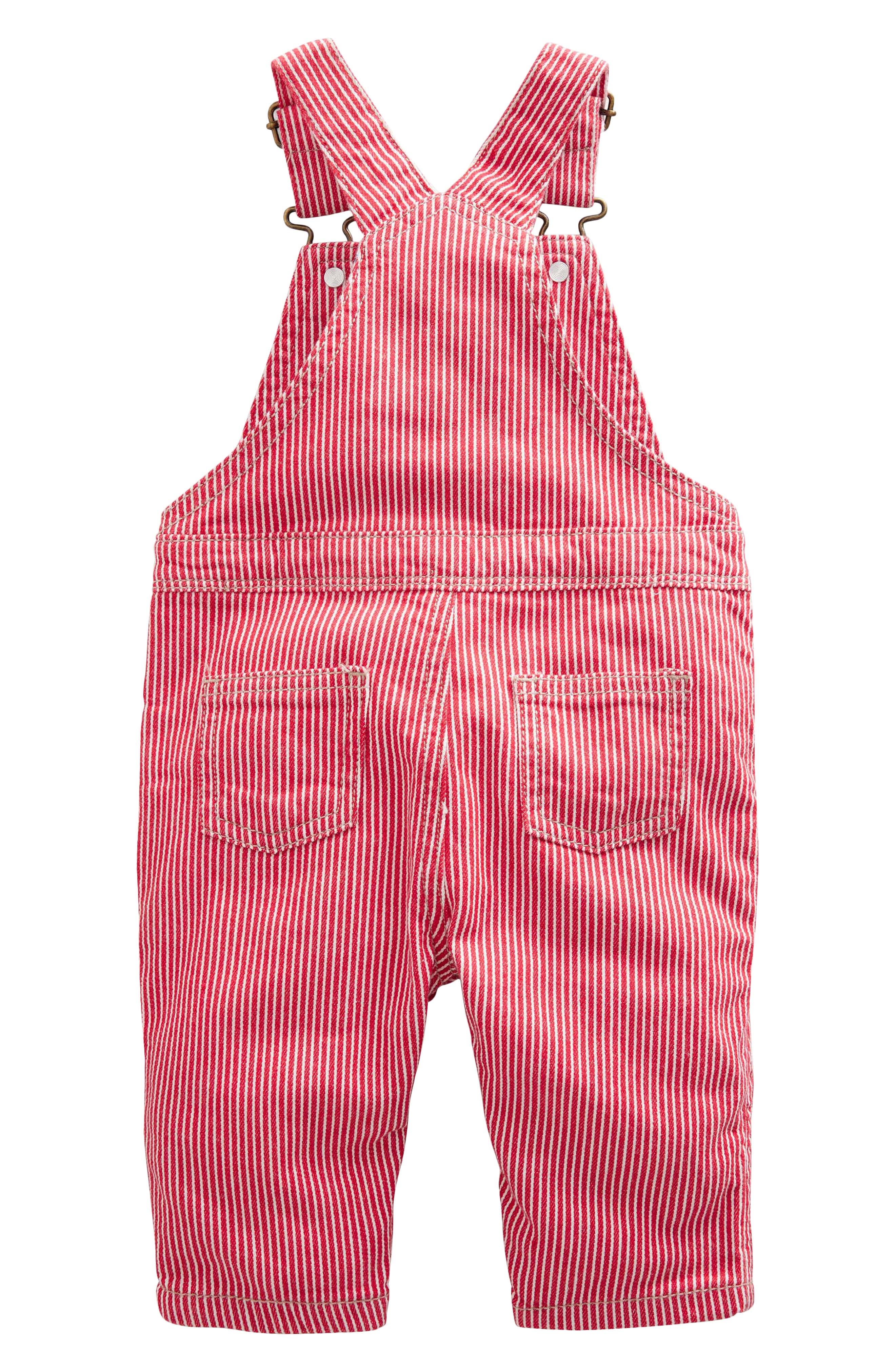 Mini Boden Stripe Stretch Cotton Overalls Nordstrom