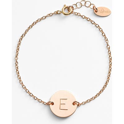 Nashelle 14K-Gold Fill Initial Disc Bracelet