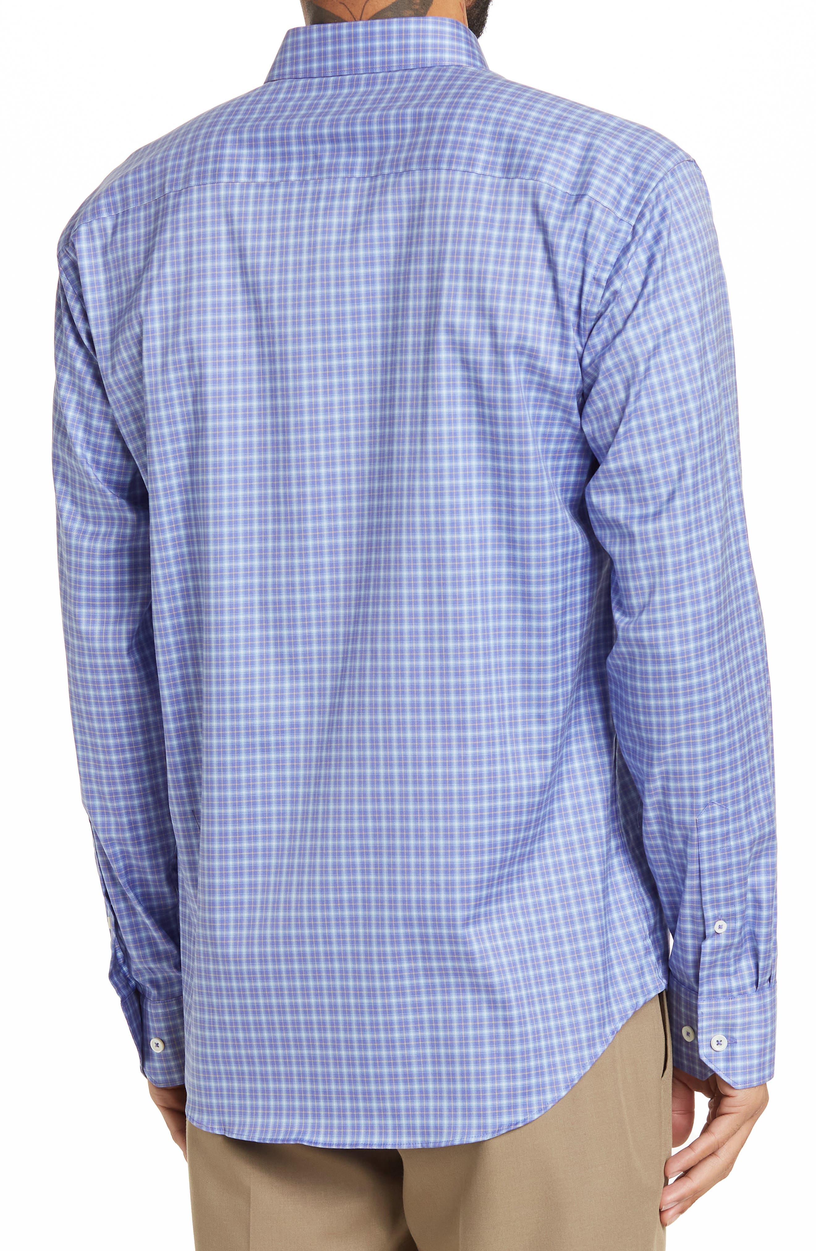 Bugatchi Shaped Fit Woven Dress Shirt 