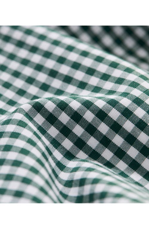 Shop Vineyard Vines Gingham Stretch Cotton Button-down Shirt In Charleston Green Gng