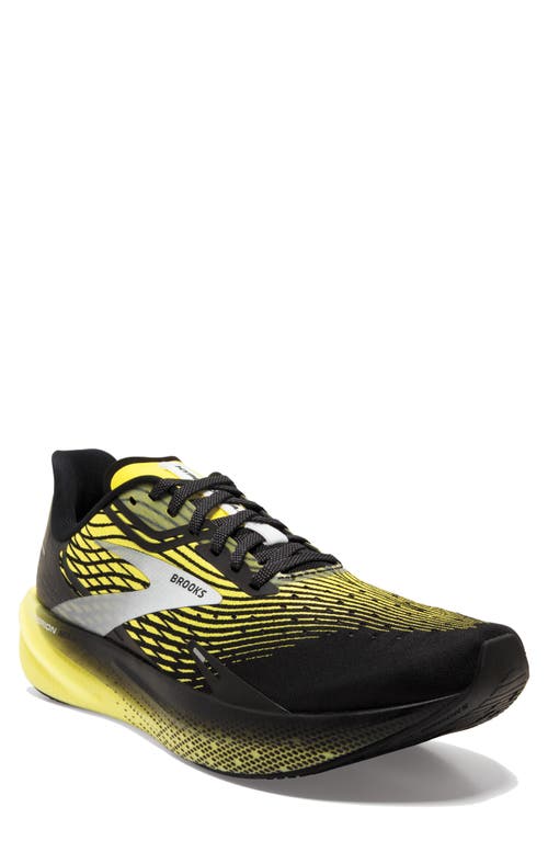 Shop Brooks Hyperion Max Running Shoe In Black/blazing Yellow/white