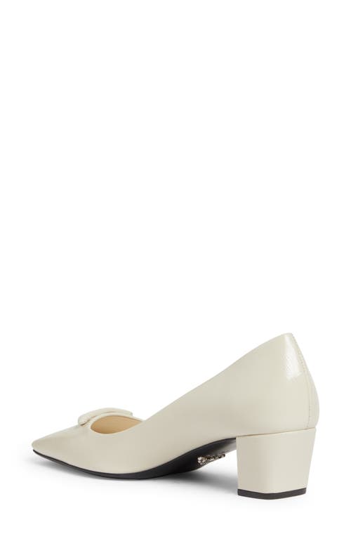 Shop Prada Modellerie Square Toe Pump In Avorio