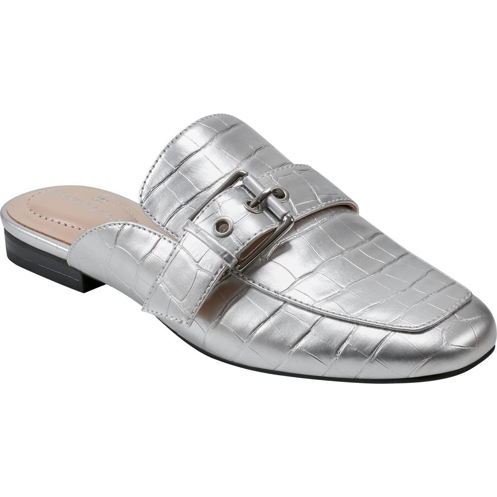 Bandolino Missie Buckle Mule In Silver