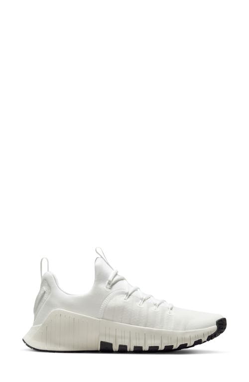 Shop Nike Free Metcon 6 Training Shoe In White/metallic Silver