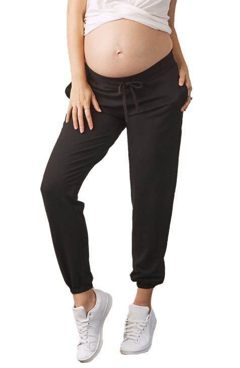 Naomi Maternity Cargo Pants in Brown by Angel Maternity Online, THE ICONIC