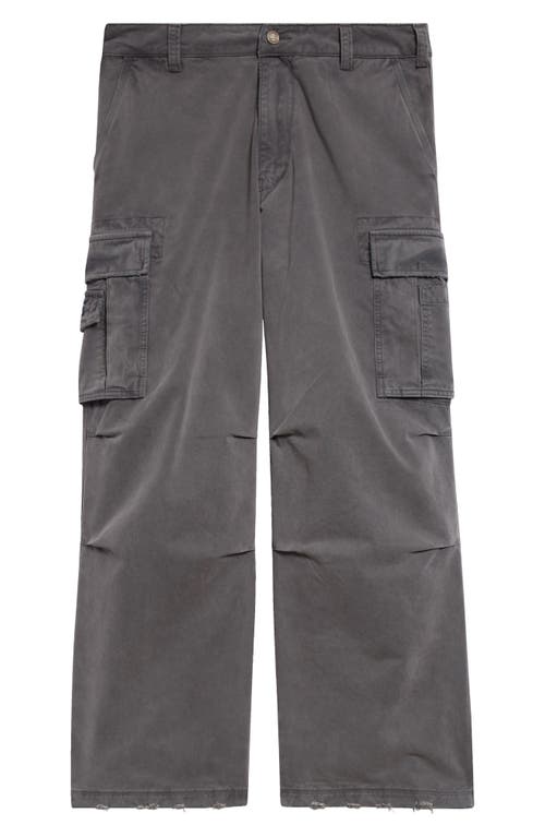 Shop Erl Gender Inclusive California Distressed Cargo Pants In Black