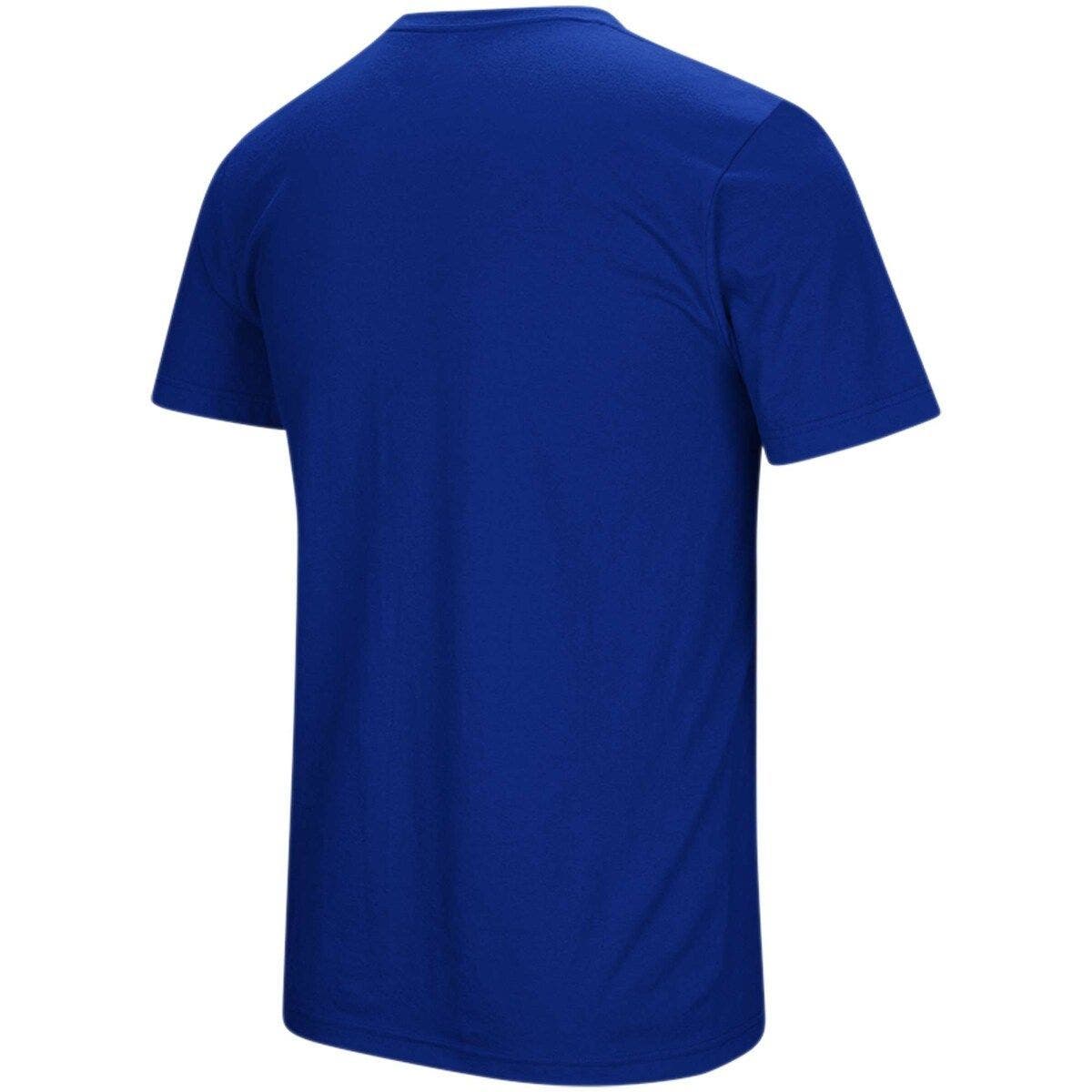 Men's Under Armour Royal Chicago Cubs Passion Road Team Font T-Shirt
