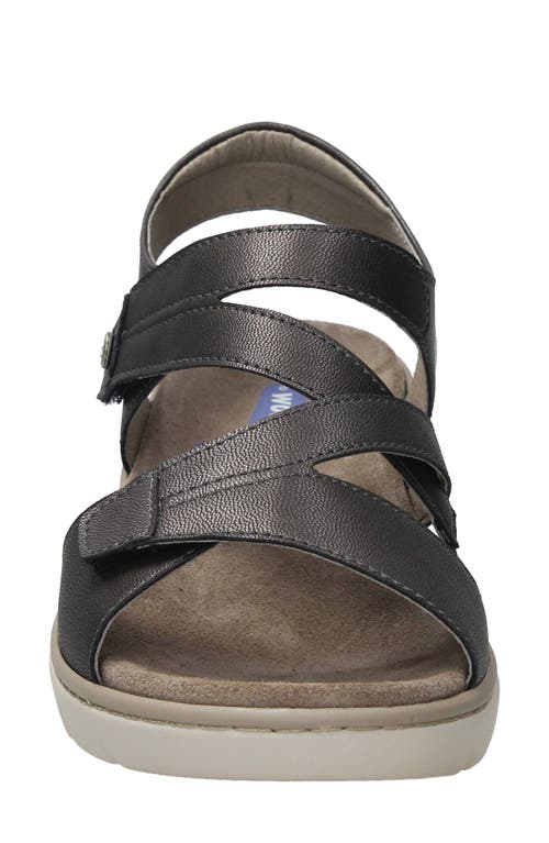 Shop Wolky Yard Slingback Platform Wedge Sandal In Inox Biocare