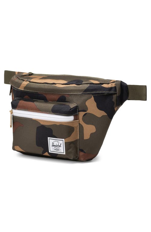 Shop Herschel Supply Co . Pop Quiz Belt Bag In Woodland Camo