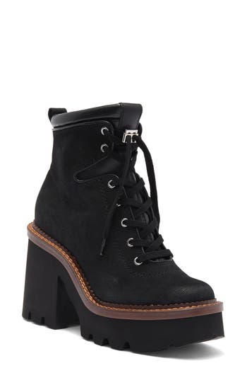 Dolce Vita Dommie Lug Sole Platform Bootie In Black