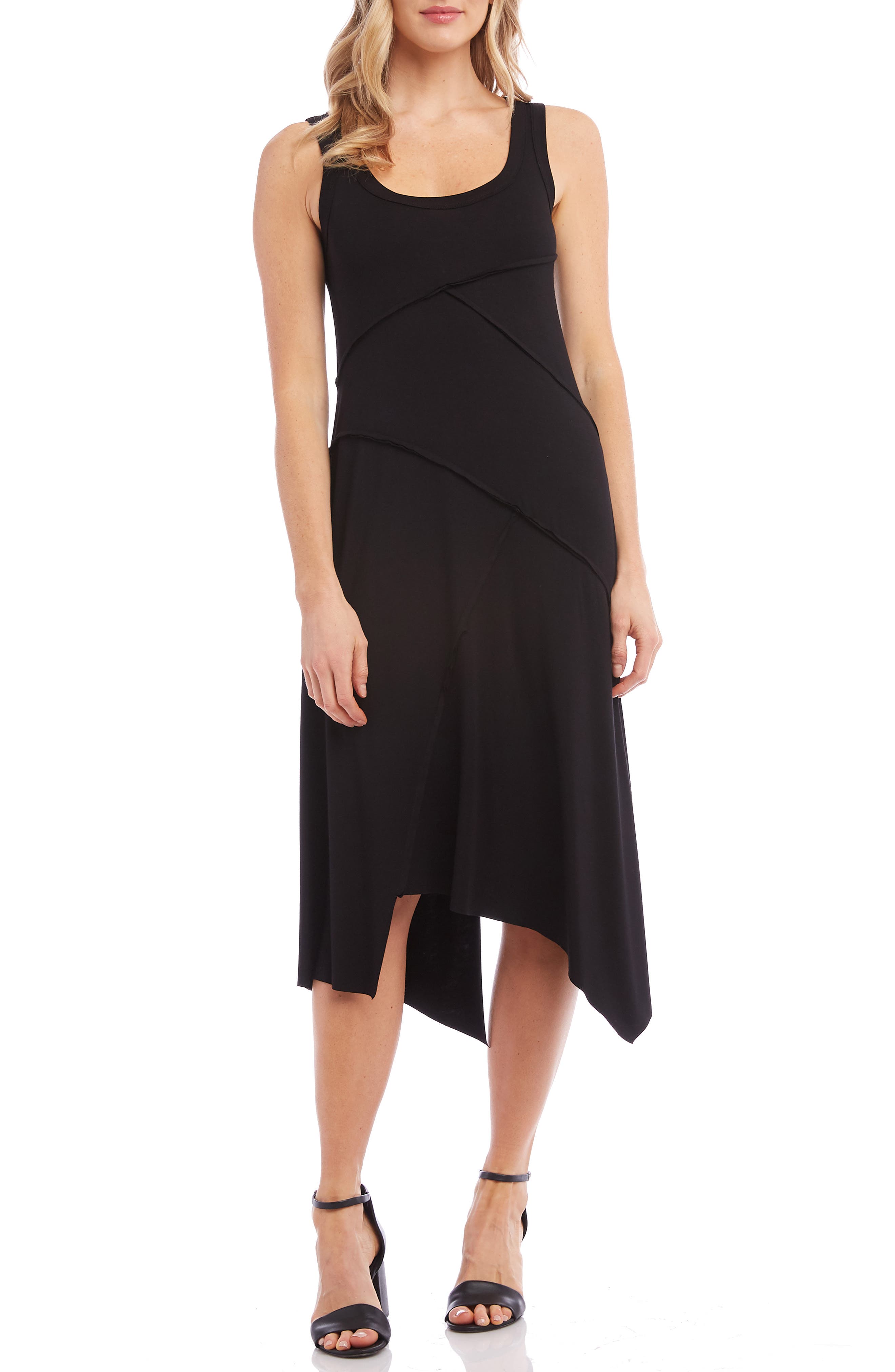 Karen Kane Handkerchief Hem Dress, Black