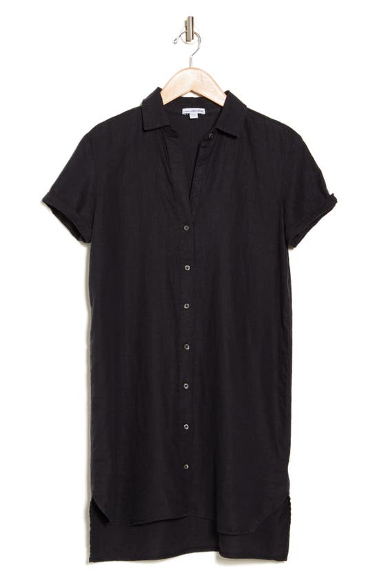 James Perse Linen Shirtdres In Black