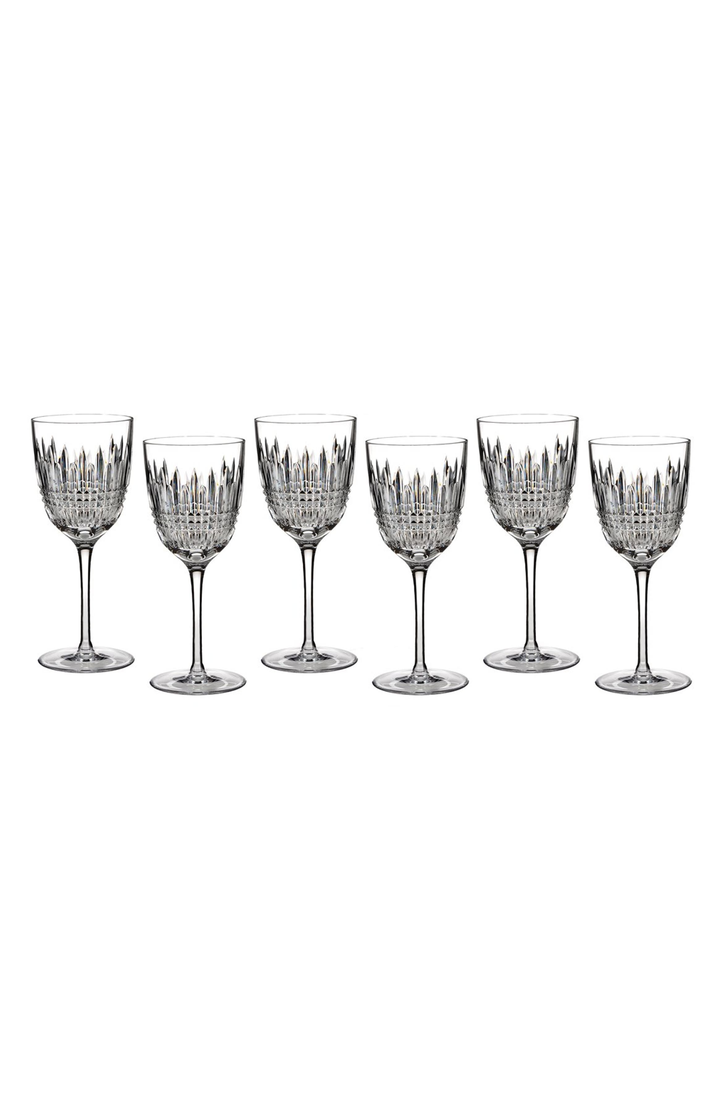 Waterford 'Lismore Diamond' Lead Crystal Goblets (Set of 6) | Nordstrom
