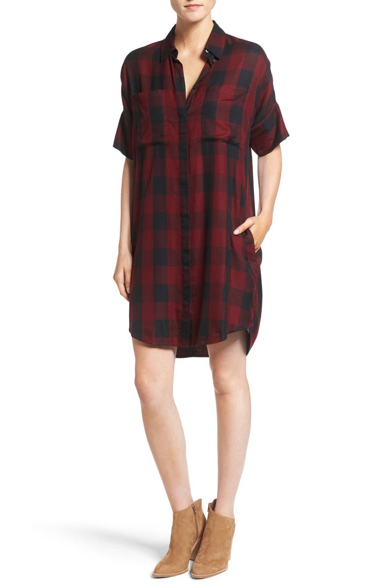 Madewell Courier Plaid Shirtdress | Nordstrom