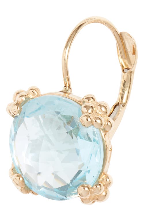Anzie 14k Yellow Gold Dew Drop Cluster Earrings In Blue