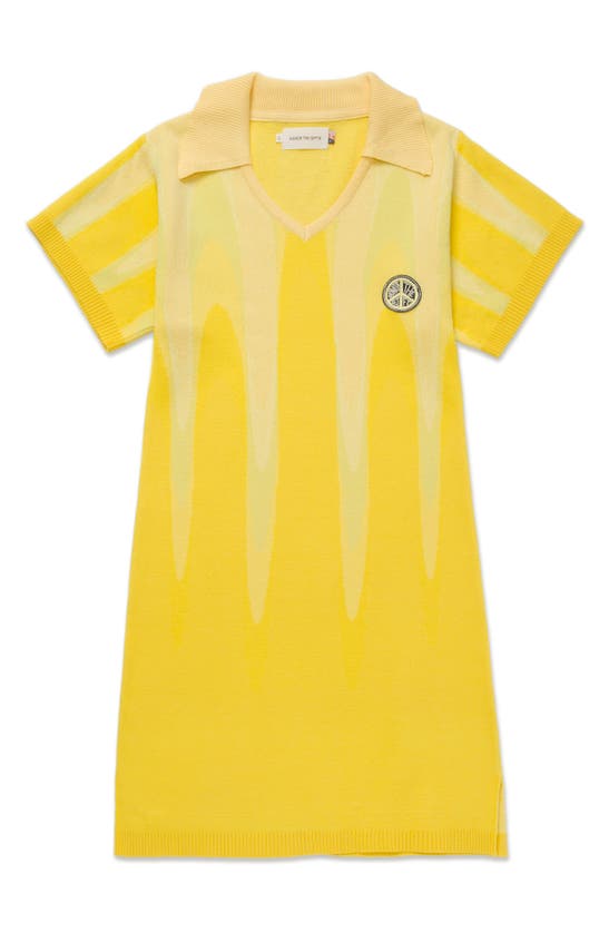 Shop Honor The Gift Short Sleeve Polo Dress In Yellow