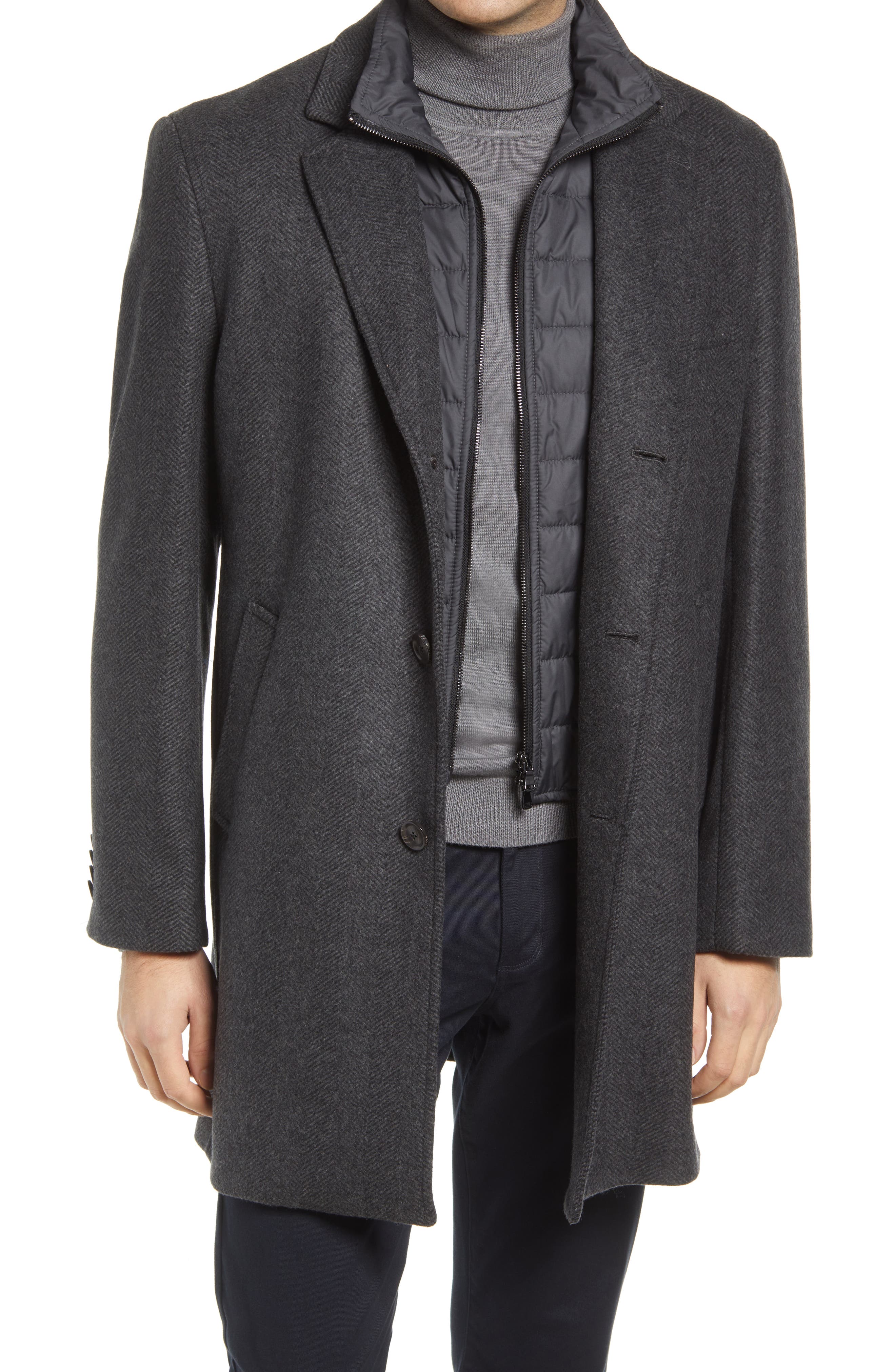 gray overcoat
