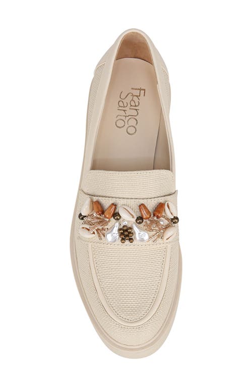 Shop Franco Sarto Carolyn Embellished Loafer In Beige