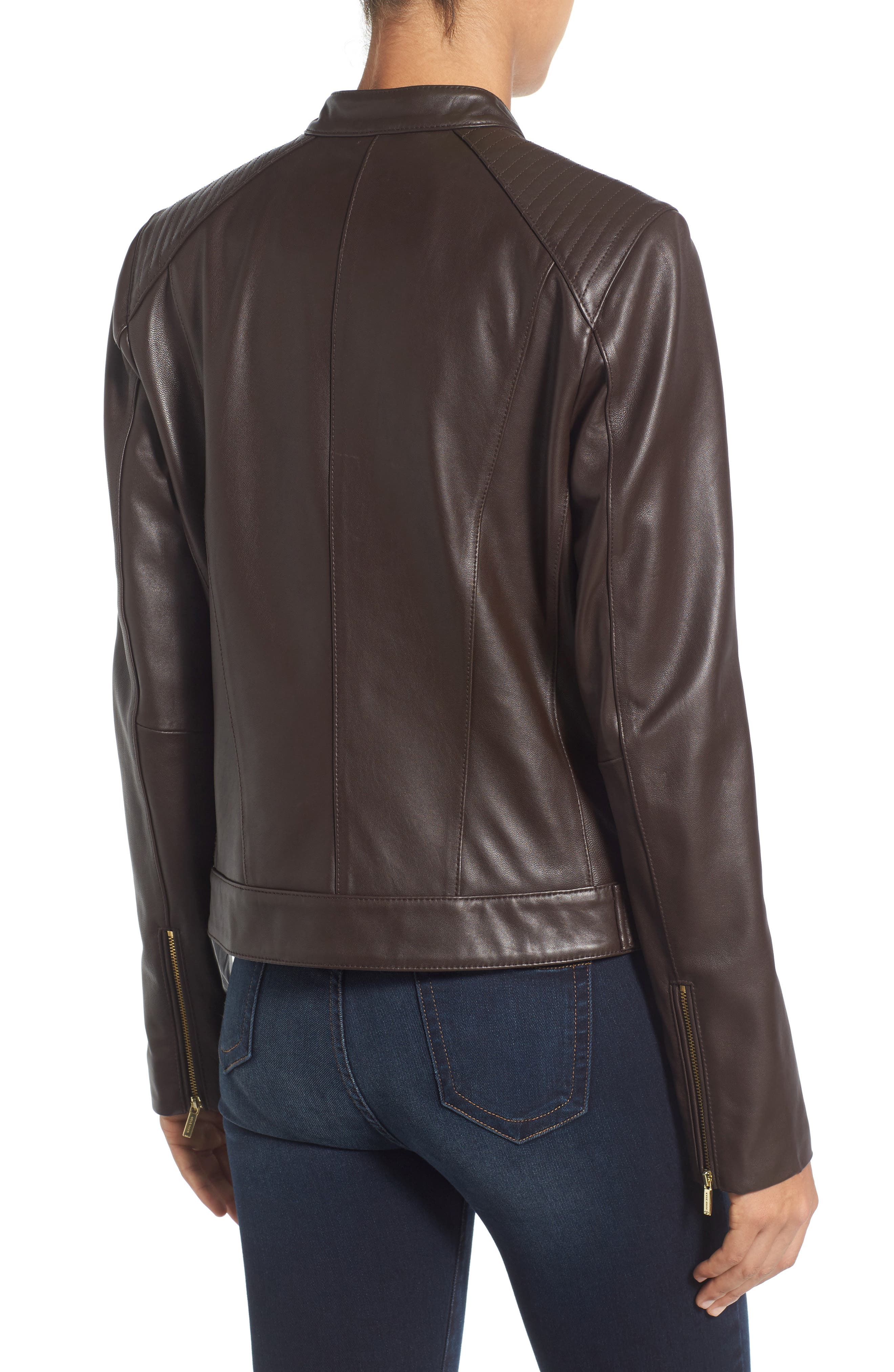 cole haan leather jacket nordstrom