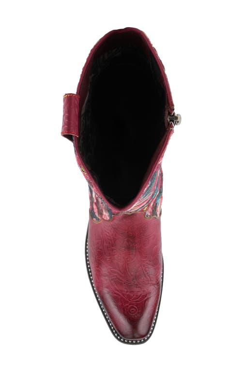 L'artiste By Spring Step Rodeoqueen Knee High Western Boot In Red Multi