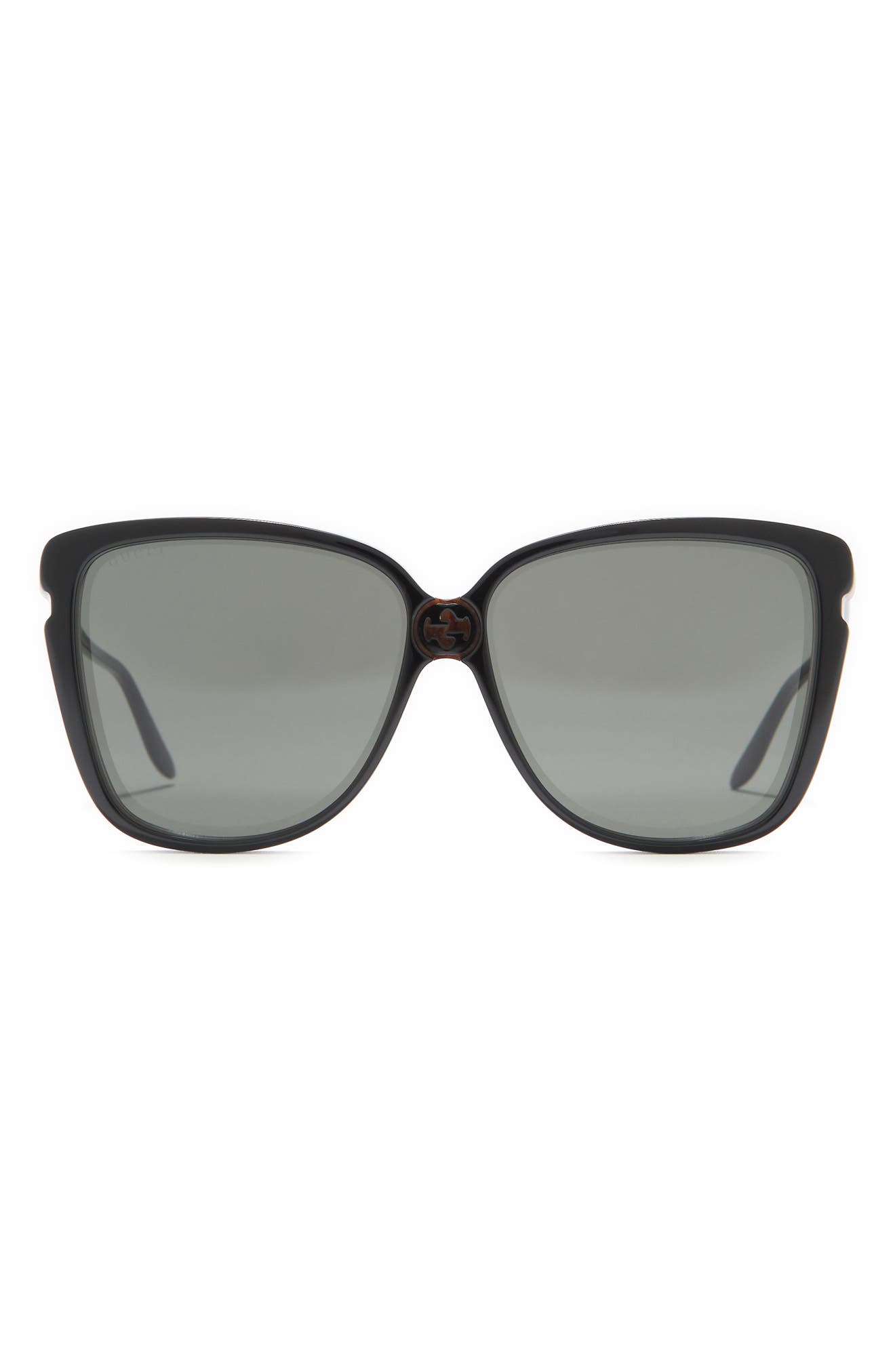 gucci 63mm square sunglasses