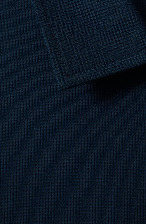 Shop Reiss Cayman Half Zip Polo In Navy