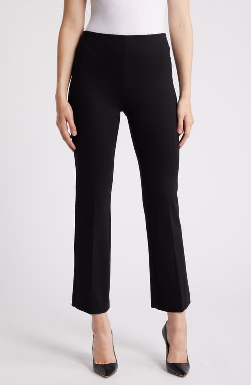 Shop Anne Klein Hollywood Waist Pull-on Kick Flare Pants In Anne Black