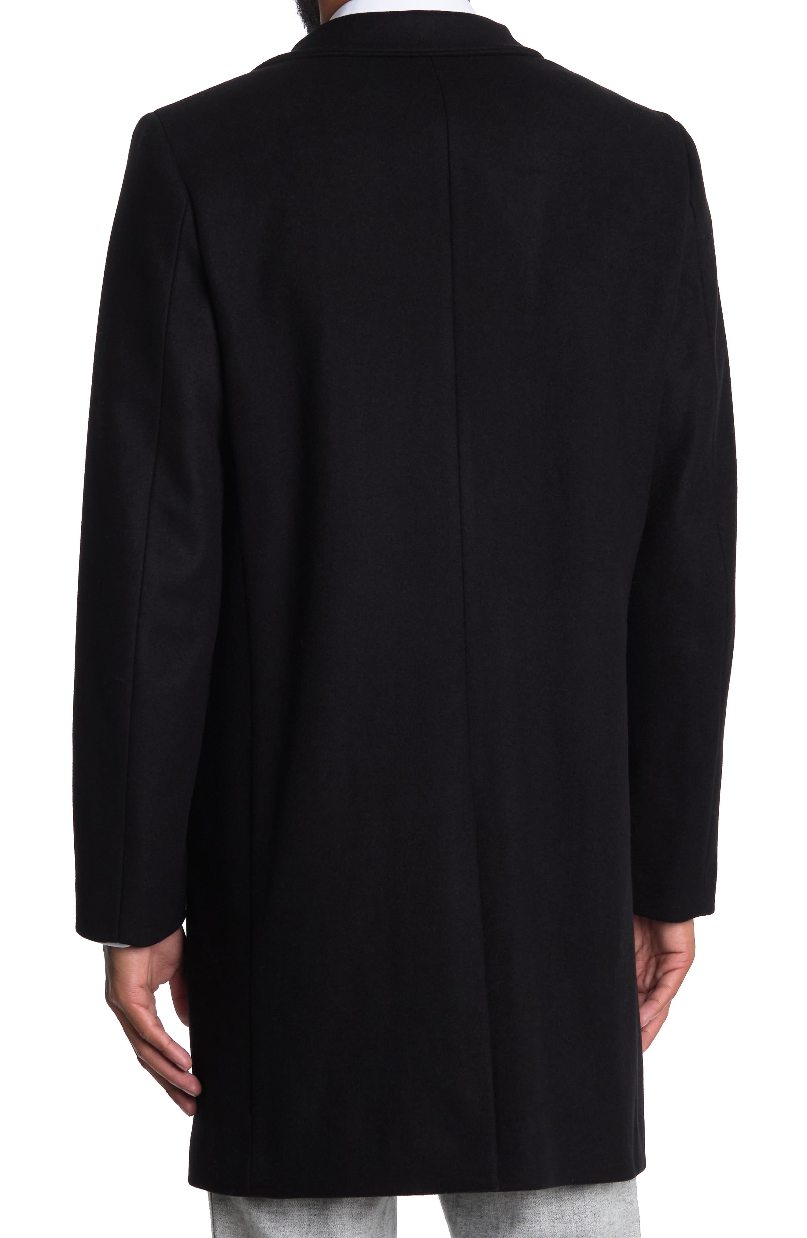 theory black wool coat