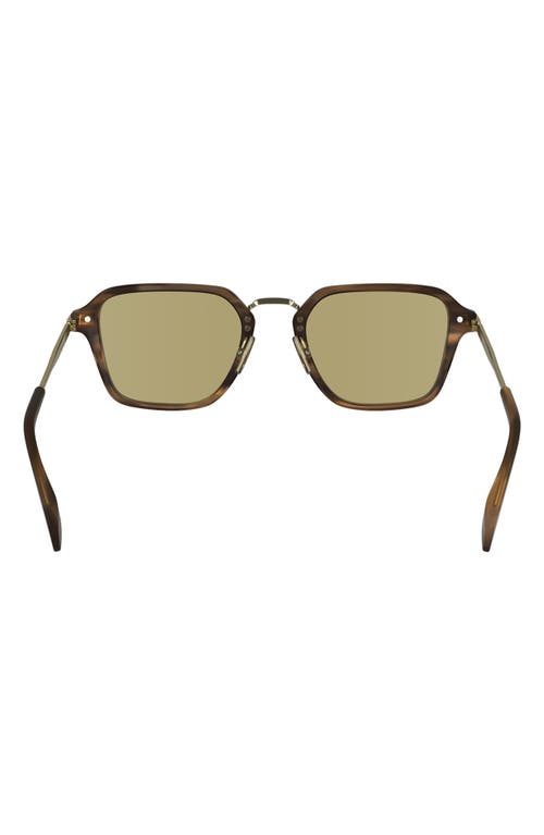 Paul Smith Kean Rectangular Sunglasses, 52mm In Striped Brown