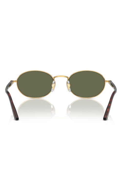 Shop Persol Ida 52mm Polarized Oval Sunglasses In Gold