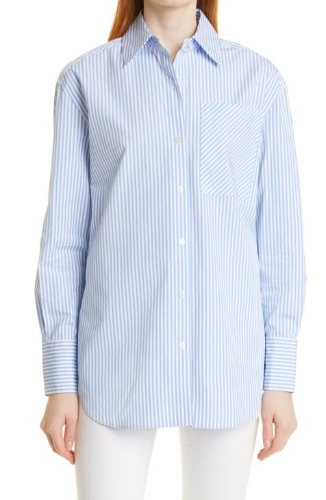 Oversize Poplin Button-Up Shirt