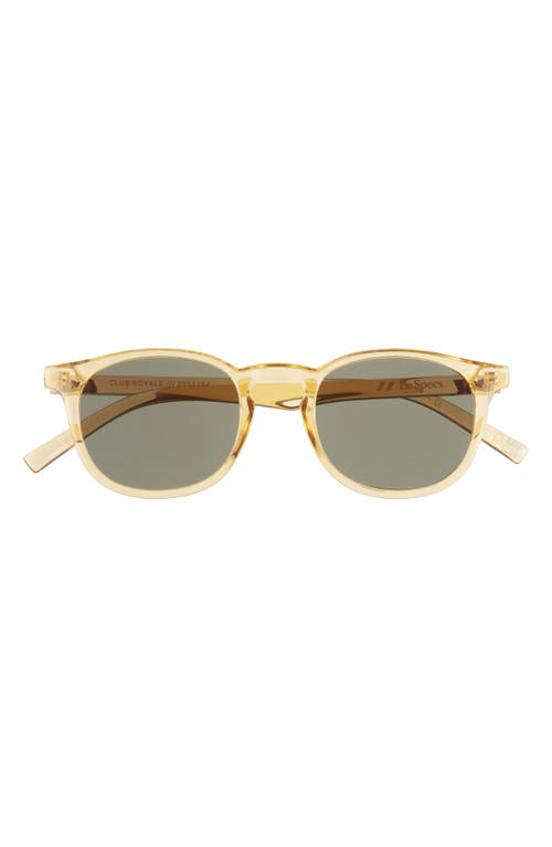 Club Royale 48mm Round Sunglasses in Butterscotch
