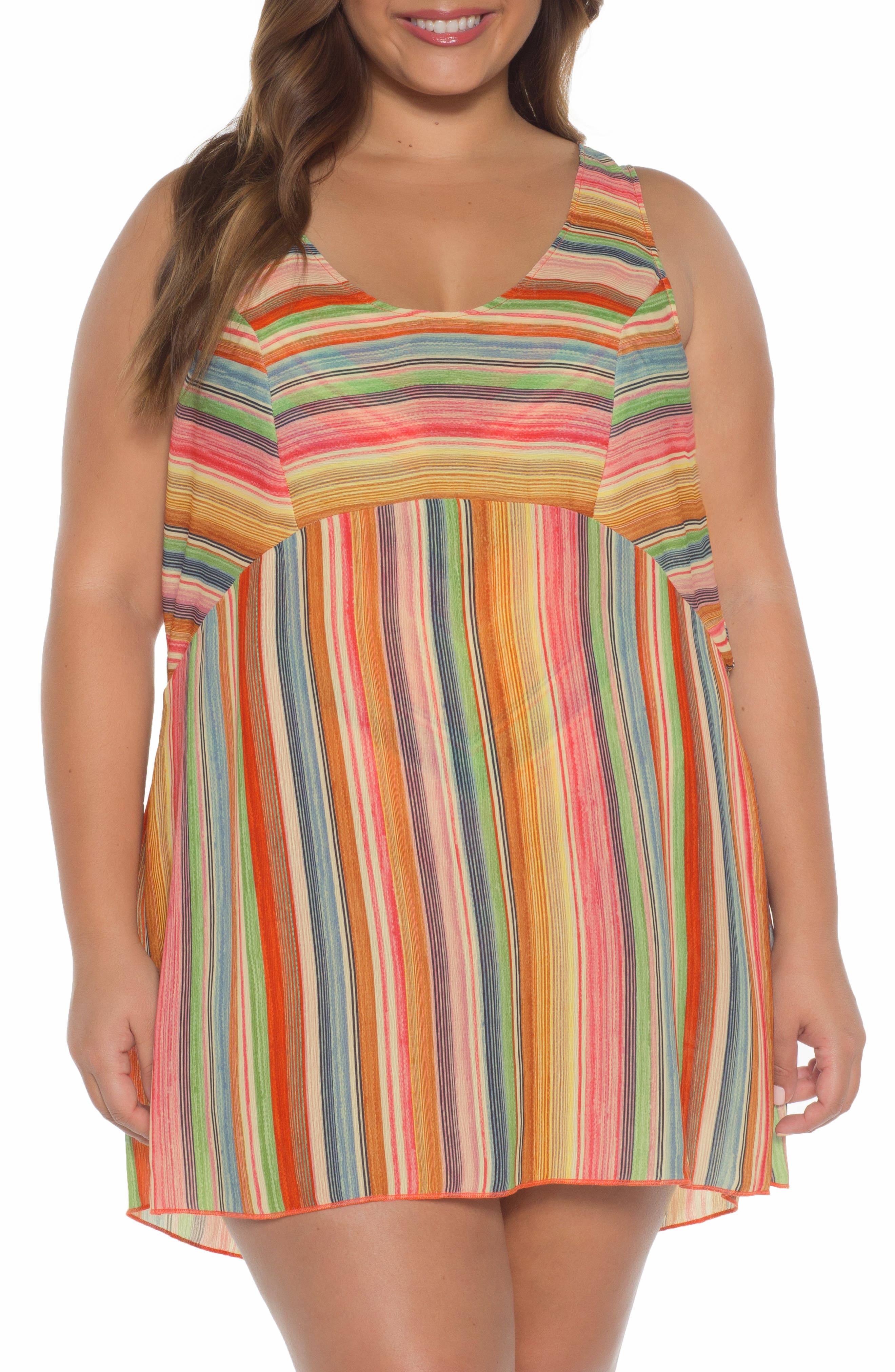 Plus Size Becca Etc. West Village Tunic Cover-Up, Black