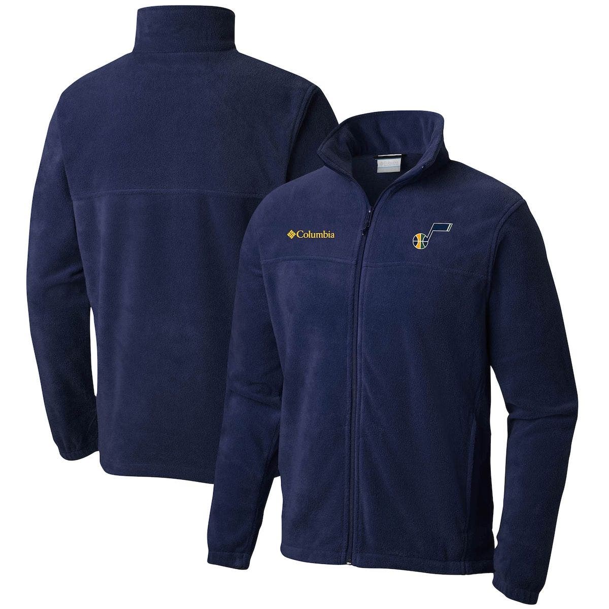 columbia navy fleece jacket