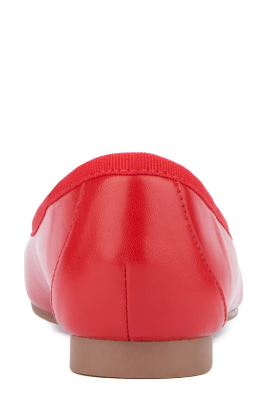 New York And Company Paulina Ballet Flat In Red