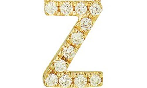 Bony Levy 18k Gold Pavé Diamond Initial Pendant Necklace In 18k Yellow Gold - Z