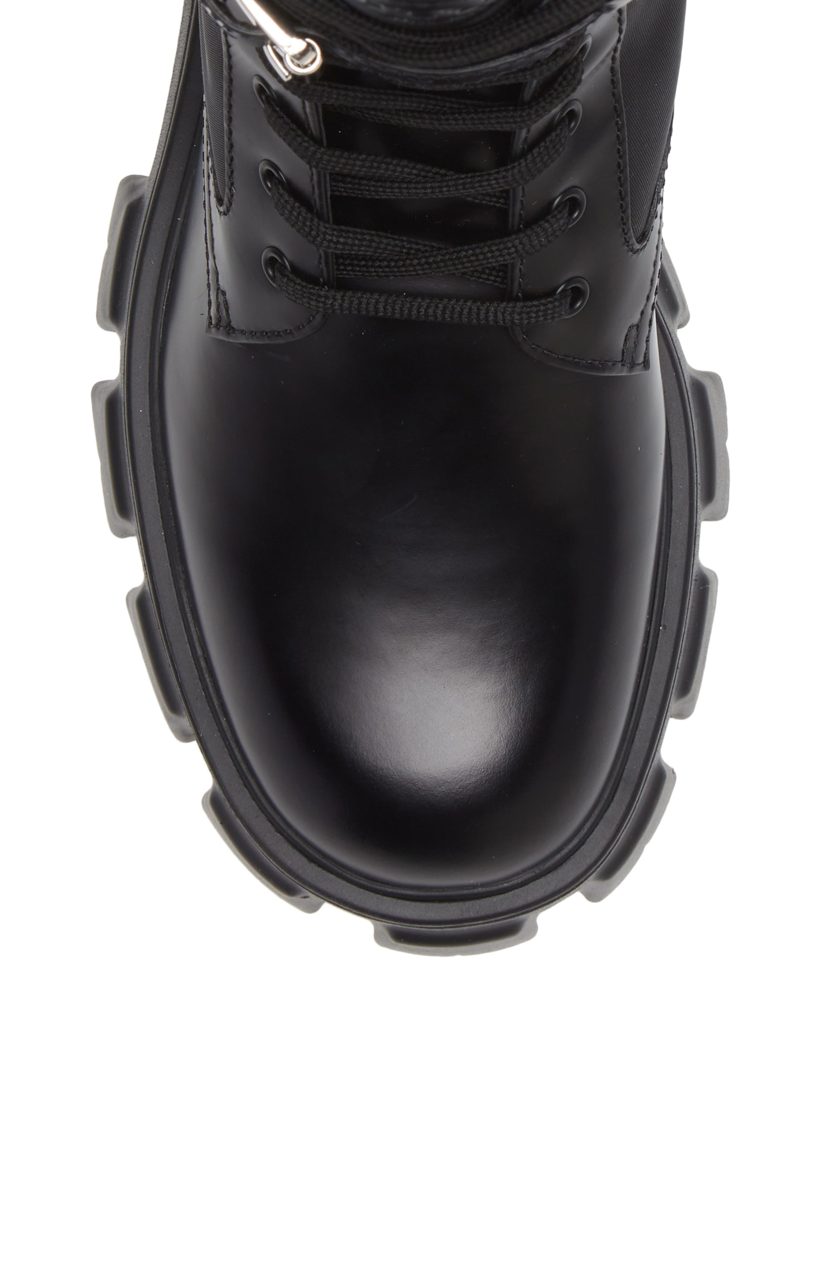 prada chunky sole combat boots