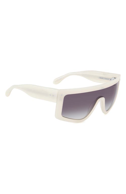 Isabel Marant Rectangular Sunglasses In Pearl White/grey Shaded