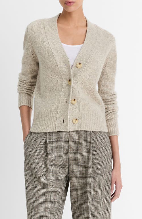 VINCE VINCE DONEGAL CASHMERE V-NECK CARDIGAN 