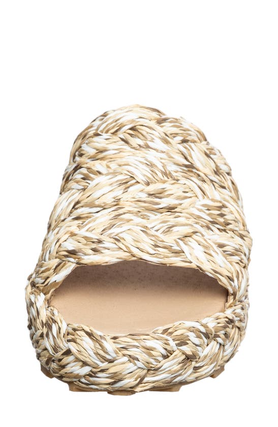 Shop Antelope Brea Woven Raffia Slide Sandal In Natural Rafia