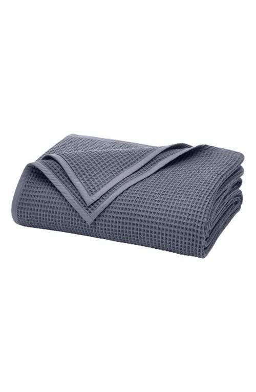 Boll & Branch Waffle Organic Cotton Blanket in Mineral at Nordstrom, Size Twin