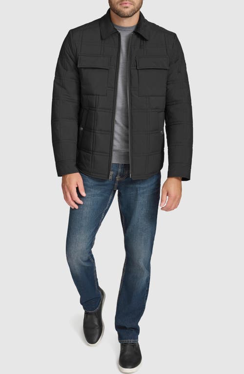 Shop Andrew Marc Hudson Quilted Jacket In Black