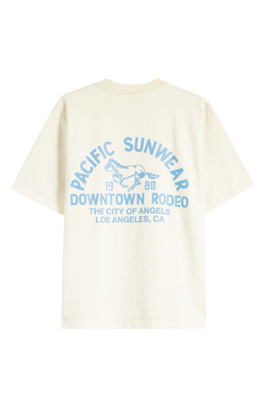 Shop Pacsun Downtown Rodeo Cotton Graphic T-shirt In Cream