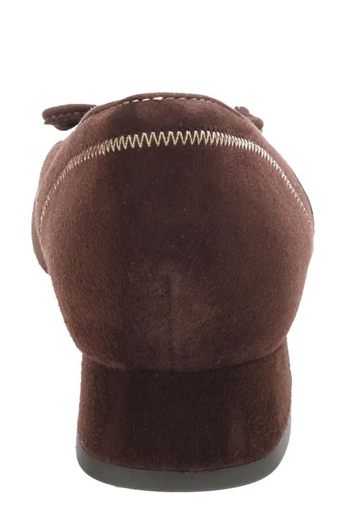 David Tate Heritage Cap Toe Pump In Brown Suede