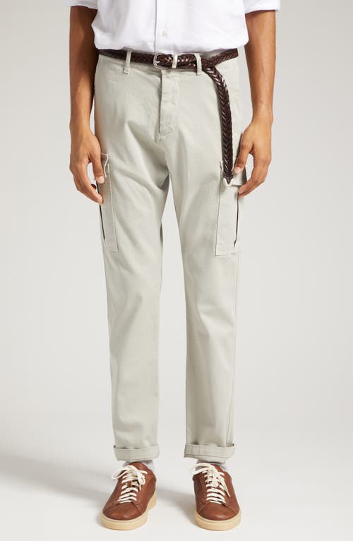 Eleventy Stretch Cotton Cargo Pants in Sage at Nordstrom, Size 32
