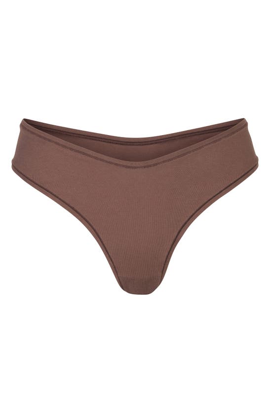 SKIMS Cottons 2.0 STRETCH COTTON DIPPED THONG