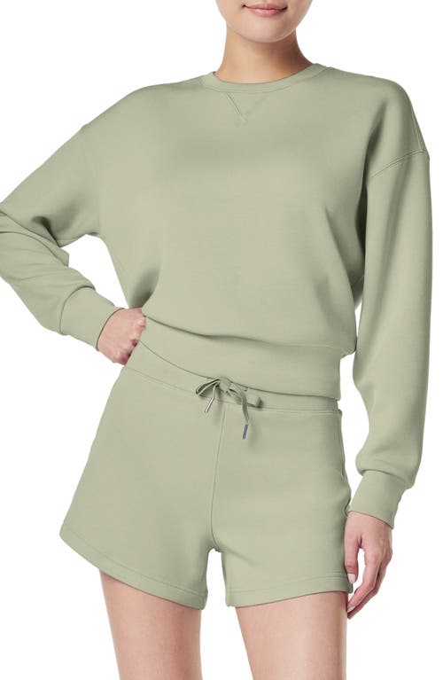 Shop Spanx ® Airessentials Crewneck Sweatshirt In Matcha