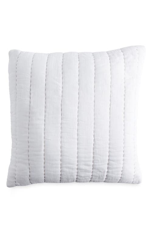 DKNY Quilted Voile Accent Pillow in White at Nordstrom